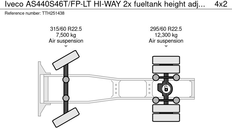 Iveco AS440S46T/FP-LT HI-WAY 2x fueltank height adjustable 5th wheel līzingu Iveco AS440S46T/FP-LT HI-WAY 2x fueltank height adjustable 5th wheel: foto 20
