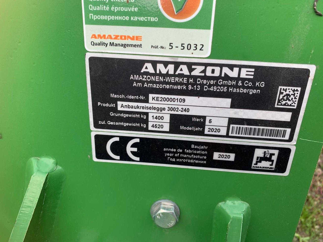 AMAZONE - Vertikālā augsnes frēze: foto 5 AMAZONE - Vertikālā augsnes frēze: foto 5