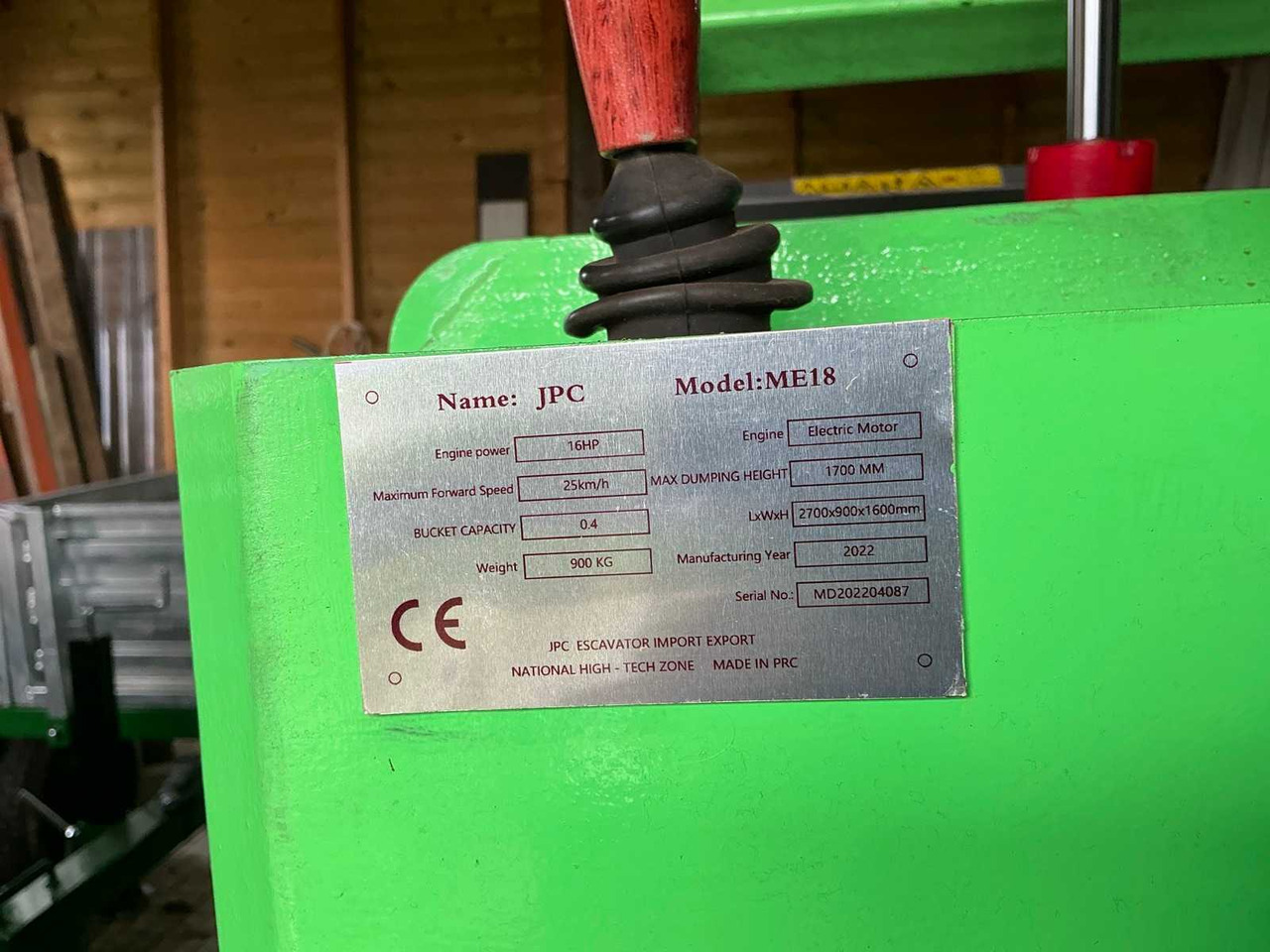 Riteņu iekrāvējs JPC ME18 SHOVEL: foto 21 Riteņu iekrāvējs JPC ME18 SHOVEL: foto 21