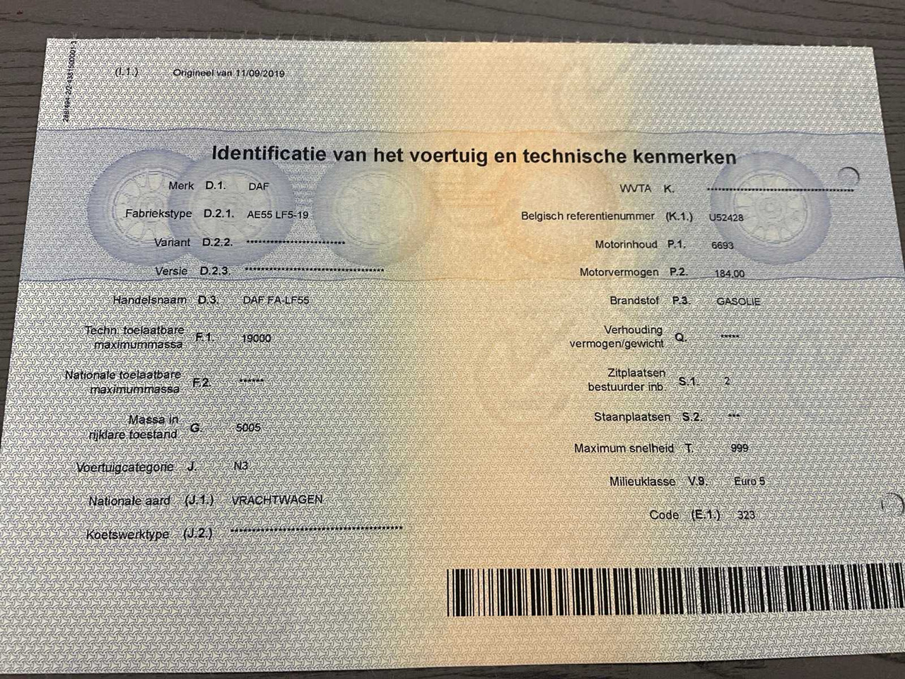 Kravas automašīna 2010 DAF LF 55.250 - HYDRAULIC TAIL LIFT - 183000KM: foto 48