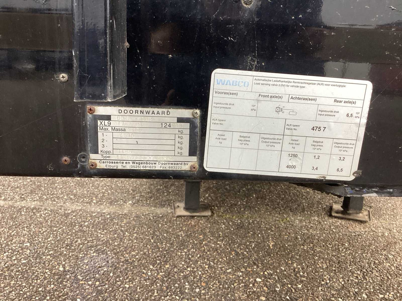 Puspiekabe 2004 DOORNWAARD BE SEMI-TRAILER: foto 10