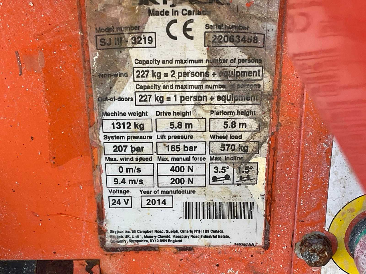 Pacēlājs SkyJack SJ III 3219: foto 25