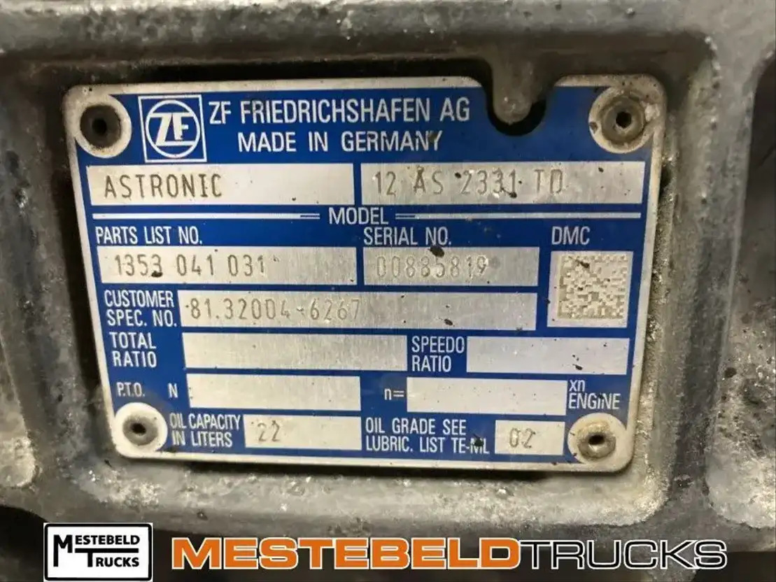MAN Versn bak 12 AS 2130 TD - Pārnesumkārba un rezerves daļas - Kravas automašīna: foto 5 MAN Versn bak 12 AS 2130 TD - Pārnesumkārba un rezerves daļas - Kravas automašīna: foto 5
