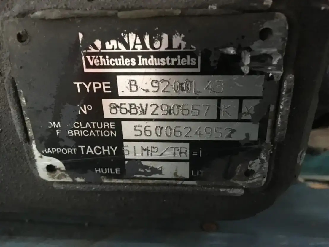 Renault Versnellingsbak B9 Premium - Pārnesumkārba un rezerves daļas - Kravas automašīna: foto 3 Renault Versnellingsbak B9 Premium - Pārnesumkārba un rezerves daļas - Kravas automašīna: foto 3