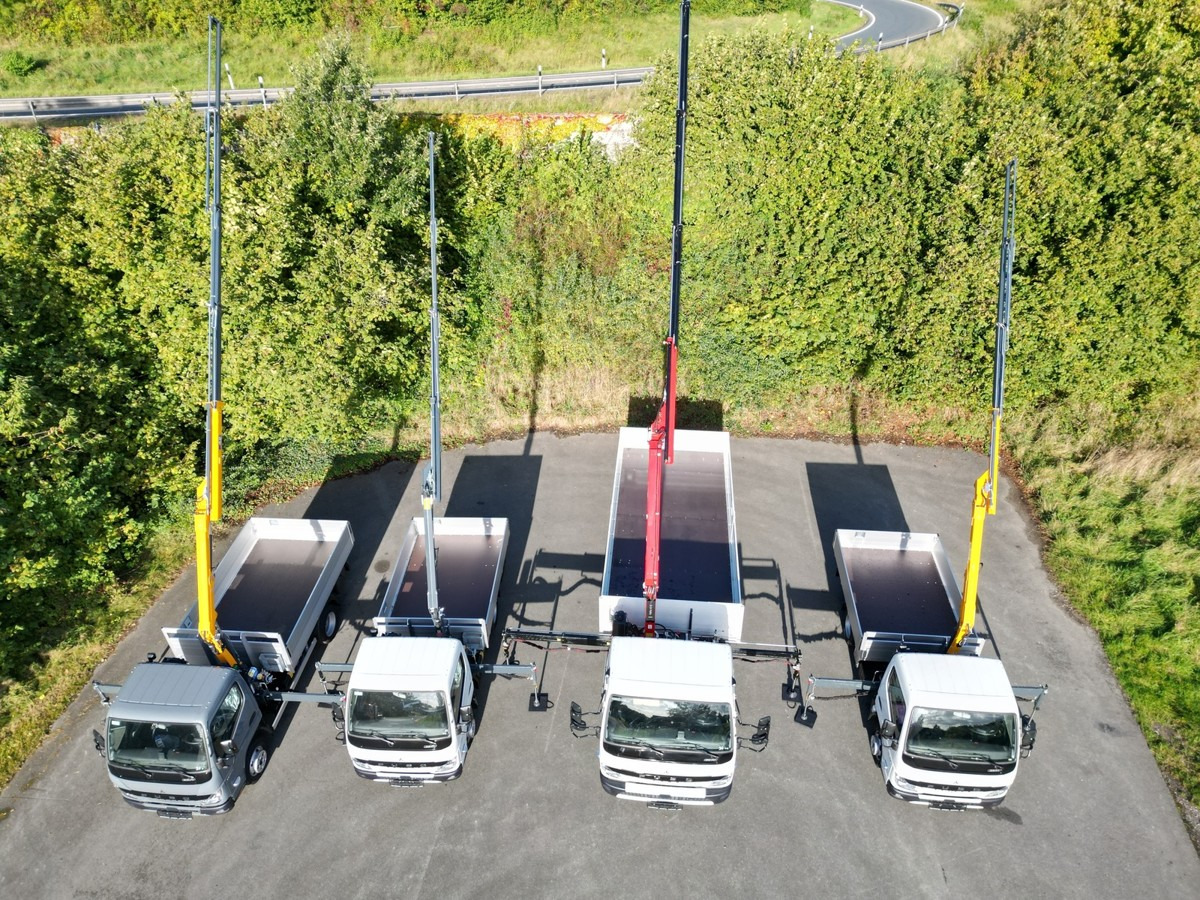 Jaunā Automašīna ar kravas platformu FUSO 3S15 Alu Pritsche 2.80m Ladekran Bohrgerät: foto 14