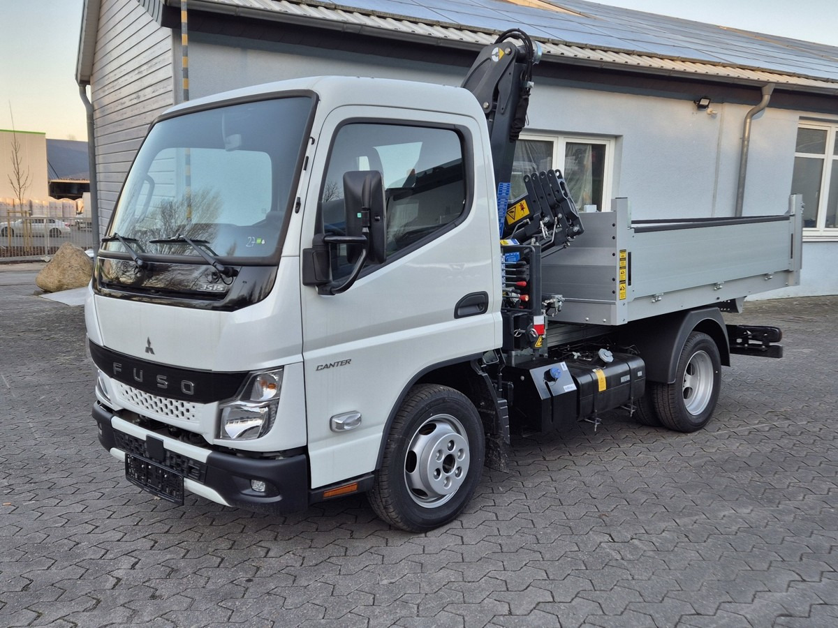 FUSO 3S15 Alukipper mit Ladekran 3 x hydr. - Komercauto pašizgāzējs: foto 1 FUSO 3S15 Alukipper mit Ladekran 3 x hydr. - Komercauto pašizgāzējs: foto 1