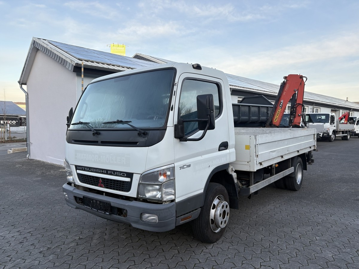 FUSO FUSO 7C18 Canter Pritsche 3.8m Kran 2x hydr. - Automašīna ar kravas platformu: foto 1 FUSO FUSO 7C18 Canter Pritsche 3.8m Kran 2x hydr. - Automašīna ar kravas platformu: foto 1
