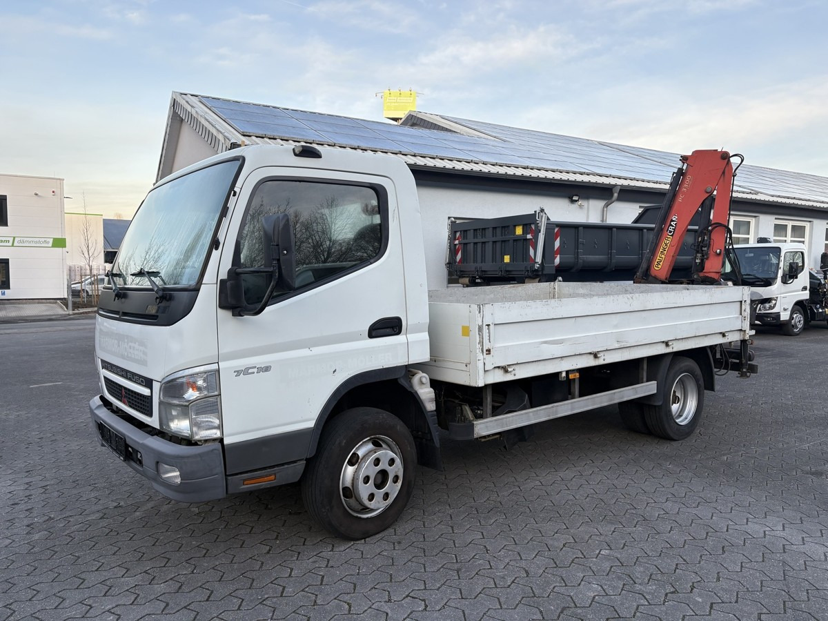 FUSO FUSO 7C18 Canter Pritsche 3.8m Kran 2x hydr. - Automašīna ar kravas platformu: foto 2 FUSO FUSO 7C18 Canter Pritsche 3.8m Kran 2x hydr. - Automašīna ar kravas platformu: foto 2