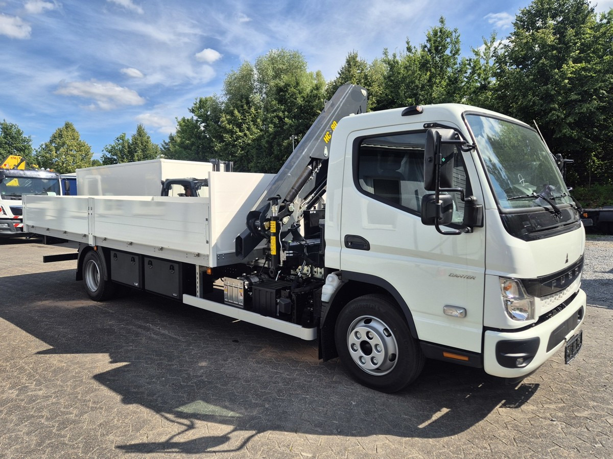 FUSO FUSO 9C18 Canter Alu Pritsche 5.5m Kran 3x hydr. - Automašīna ar kravas platformu: foto 1 FUSO FUSO 9C18 Canter Alu Pritsche 5.5m Kran 3x hydr. - Automašīna ar kravas platformu: foto 1