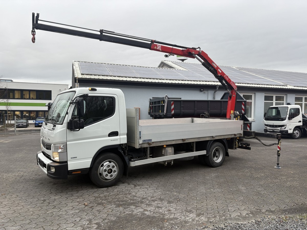 FUSO FUSO 9C18 Canter Pritsche 3.8m Kran 2x hydr. - Automašīna ar kravas platformu: foto 1 FUSO FUSO 9C18 Canter Pritsche 3.8m Kran 2x hydr. - Automašīna ar kravas platformu: foto 1
