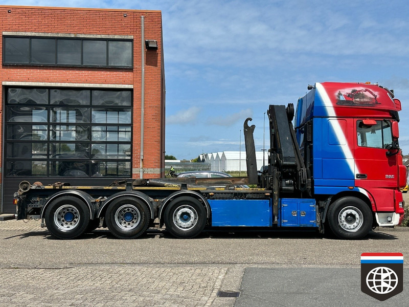 Kravas auto ar manipulatoru DAF FAK XF105 510  * MANUAL 16x ZF ** PALLFINGER PK20002 ** PALIFT HOOK 25t ** 8X2/4: foto 7