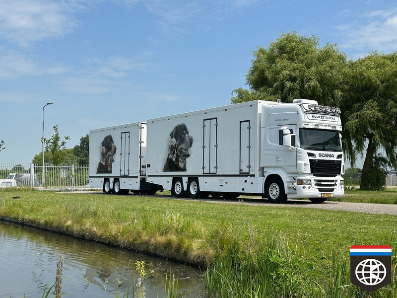 Scania R 730 FLOWER COMBI / SHOWTRUCK - CONCOURSTAAT - Kravas automašīna refrižerators: foto 1 Scania R 730 FLOWER COMBI / SHOWTRUCK - CONCOURSTAAT - Kravas automašīna refrižerators: foto 1
