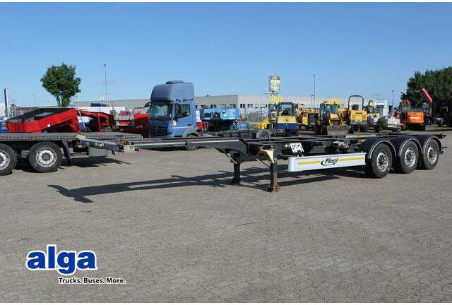 Fliegl SDS 380 SDS01, 20/30 & 40 Fuß Container, BPW - Puspiekabe zema profila platforma: foto 1 Fliegl SDS 380 SDS01, 20/30 & 40 Fuß Container, BPW - Puspiekabe zema profila platforma: foto 1