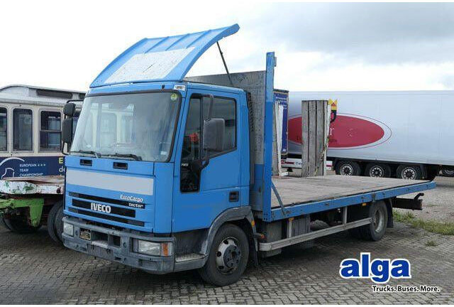 Iveco ML 75 E 4x2, Plattform, 3. Sitz, Luftfederung - Bortu kravas automašīna/ Platforma: foto 1 Iveco ML 75 E 4x2, Plattform, 3. Sitz, Luftfederung - Bortu kravas automašīna/ Platforma: foto 1