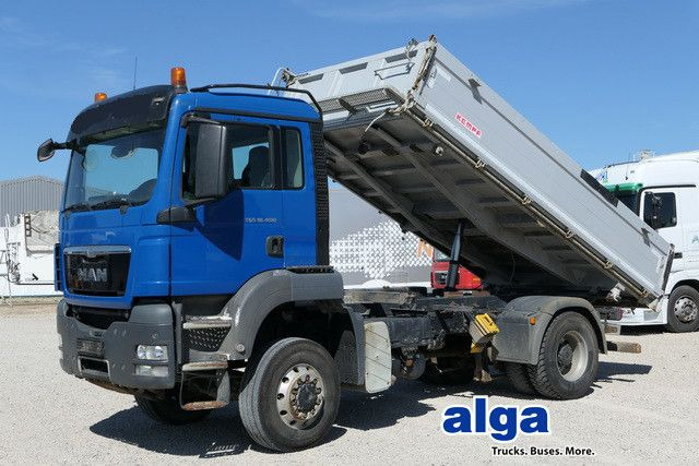 MAN 18.400 TGS BL 4x4, Allrad, klima, AHK,Alu-Felgen - Kravas automašīna pašizgāzējs: foto 1 MAN 18.400 TGS BL 4x4, Allrad, klima, AHK,Alu-Felgen - Kravas automašīna pašizgāzējs: foto 1