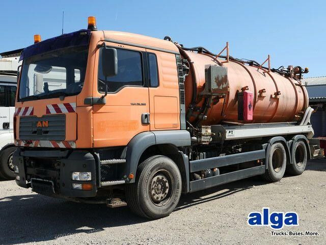 MAN 26.360 FDLC 6x4, Saug- u. Spülaufbau, 14m³ - Asenizācijas mašīna: foto 1 MAN 26.360 FDLC 6x4, Saug- u. Spülaufbau, 14m³ - Asenizācijas mašīna: foto 1