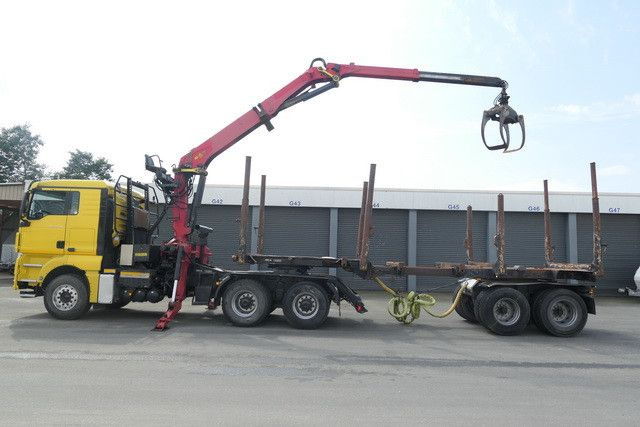 MAN 26.540 TGX 6x4, Kombizug, Huttner LNZK 20 - Kokvedējs, Kravas auto ar manipulatoru: foto 3 MAN 26.540 TGX 6x4, Kombizug, Huttner LNZK 20 - Kokvedējs, Kravas auto ar manipulatoru: foto 3