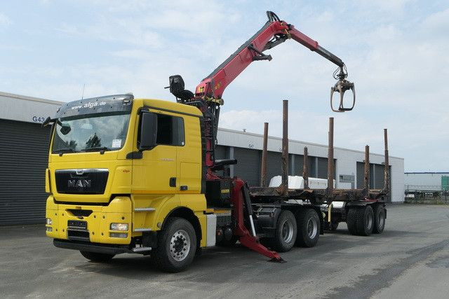 MAN 26.540 TGX 6x4, Kombizug, Huttner LNZK 20 - Kokvedējs, Kravas auto ar manipulatoru: foto 2 MAN 26.540 TGX 6x4, Kombizug, Huttner LNZK 20 - Kokvedējs, Kravas auto ar manipulatoru: foto 2