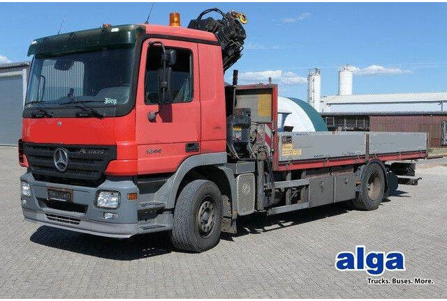 Mercedes-Benz 1844 L Actros 4x2, Hiab 144E-3, Funk, Voll-Luft - Bortu kravas automašīna/ Platforma: foto 1 Mercedes-Benz 1844 L Actros 4x2, Hiab 144E-3, Funk, Voll-Luft - Bortu kravas automašīna/ Platforma: foto 1