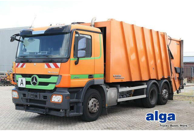Mercedes-Benz 2532 L Actros 6x2, Faun, Zöller, 24m³, MP3, AC - Atkritumu vedējs: foto 1 Mercedes-Benz 2532 L Actros 6x2, Faun, Zöller, 24m³, MP3, AC - Atkritumu vedējs: foto 1