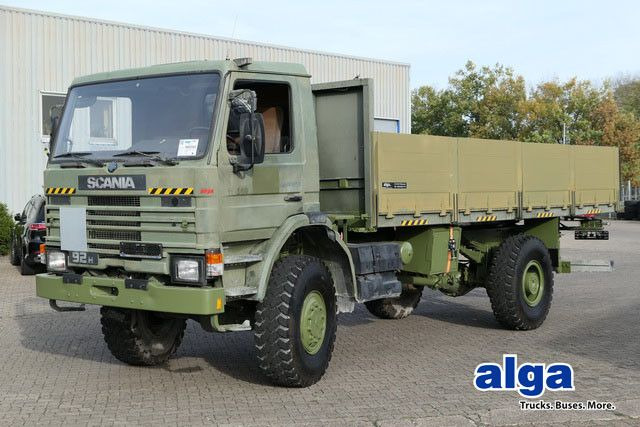 Scania P92HK 4x4, Allrad, Einzelbereifung, Klima, 40tkm - Bortu kravas automašīna/ Platforma: foto 1 Scania P92HK 4x4, Allrad, Einzelbereifung, Klima, 40tkm - Bortu kravas automašīna/ Platforma: foto 1