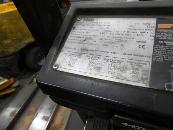 Chariot élévateur Yale ERP25ALFV2145 - Autokrāvējs: foto 4 Chariot élévateur Yale ERP25ALFV2145 - Autokrāvējs: foto 4