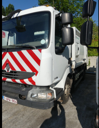 REF:1338 - Camion poubelle Renault Midlum 190DXI (2011-140.758 km) - Atkritumu vedējs: foto 2 REF:1338 - Camion poubelle Renault Midlum 190DXI (2011-140.758 km) - Atkritumu vedējs: foto 2