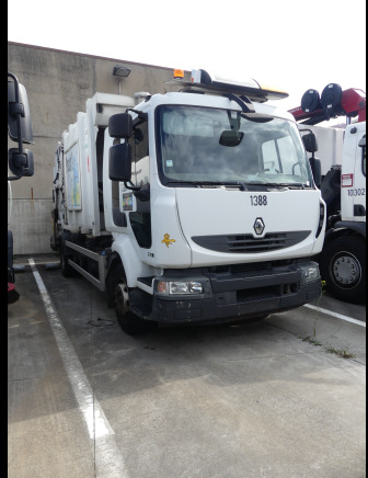 REF:1388 - Camion poubelle Renault Midlum 270DXI (2011-185.032 km) - Atkritumu vedējs: foto 1 REF:1388 - Camion poubelle Renault Midlum 270DXI (2011-185.032 km) - Atkritumu vedējs: foto 1