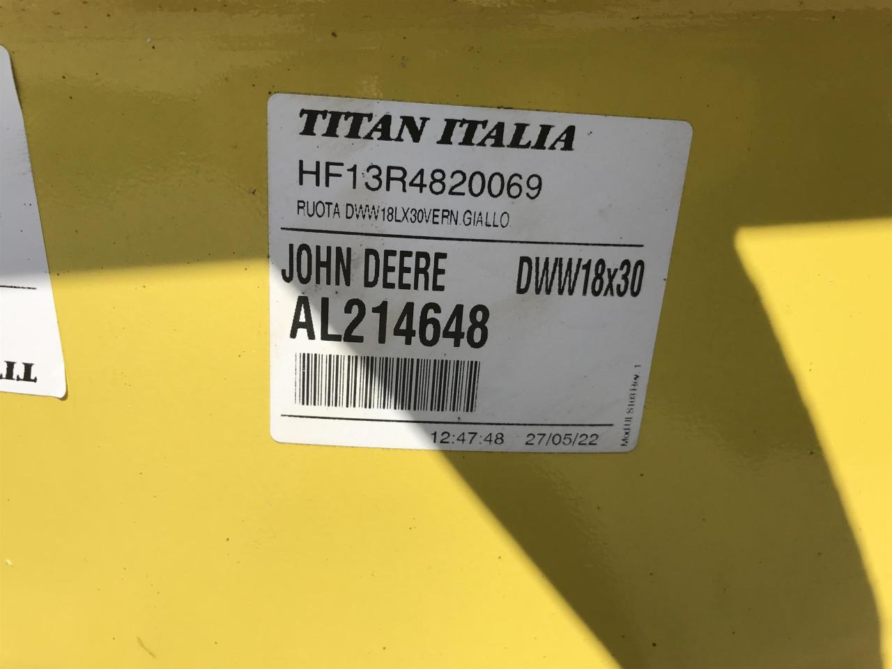 John Deere 18x30 - Riepa - Lauksaimniecības tehnika: foto 4 John Deere 18x30 - Riepa - Lauksaimniecības tehnika: foto 4