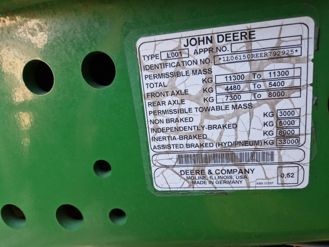 Traktors John Deere 6150R: foto 6