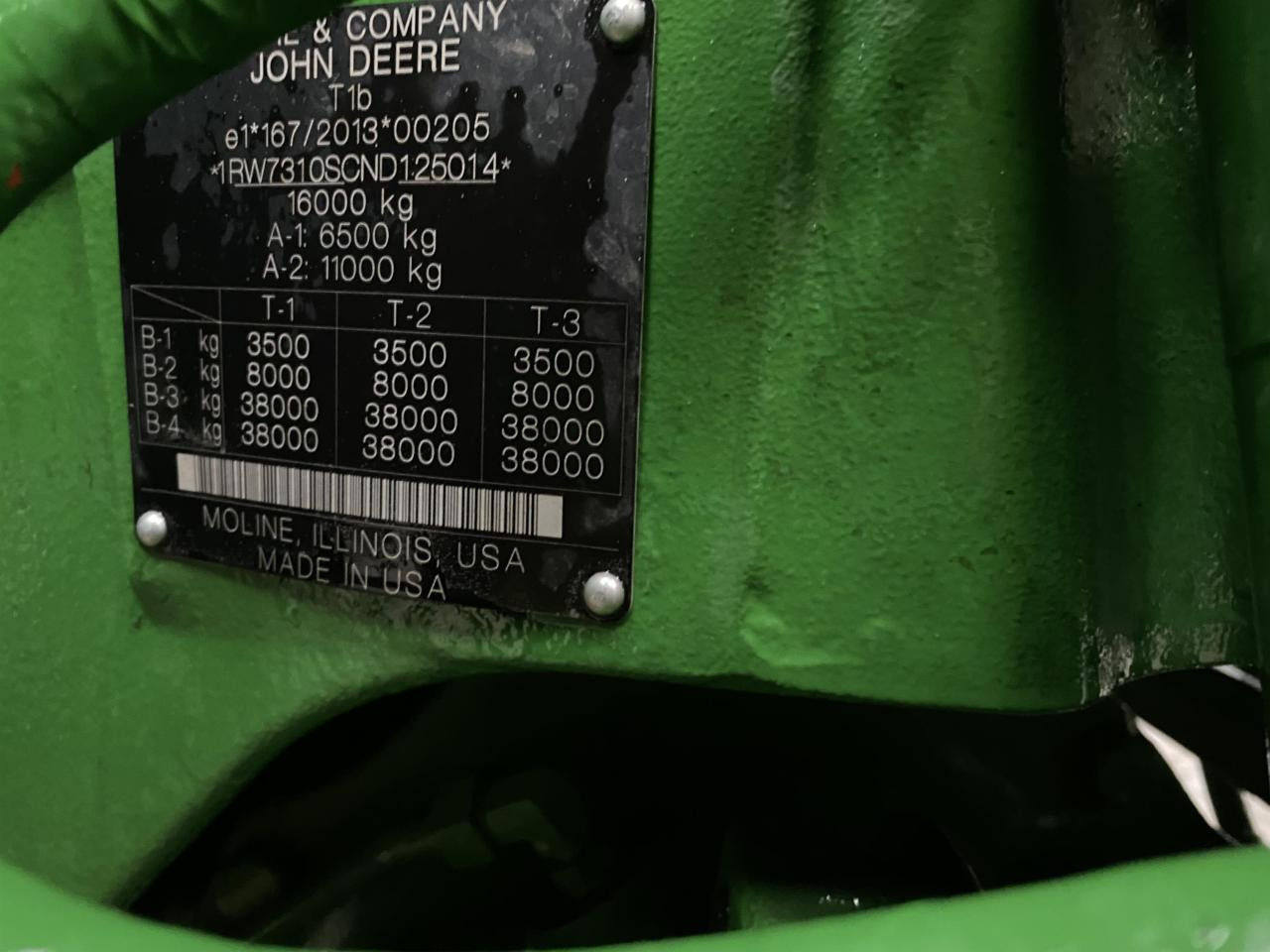 Traktors John Deere 7R 310: foto 8