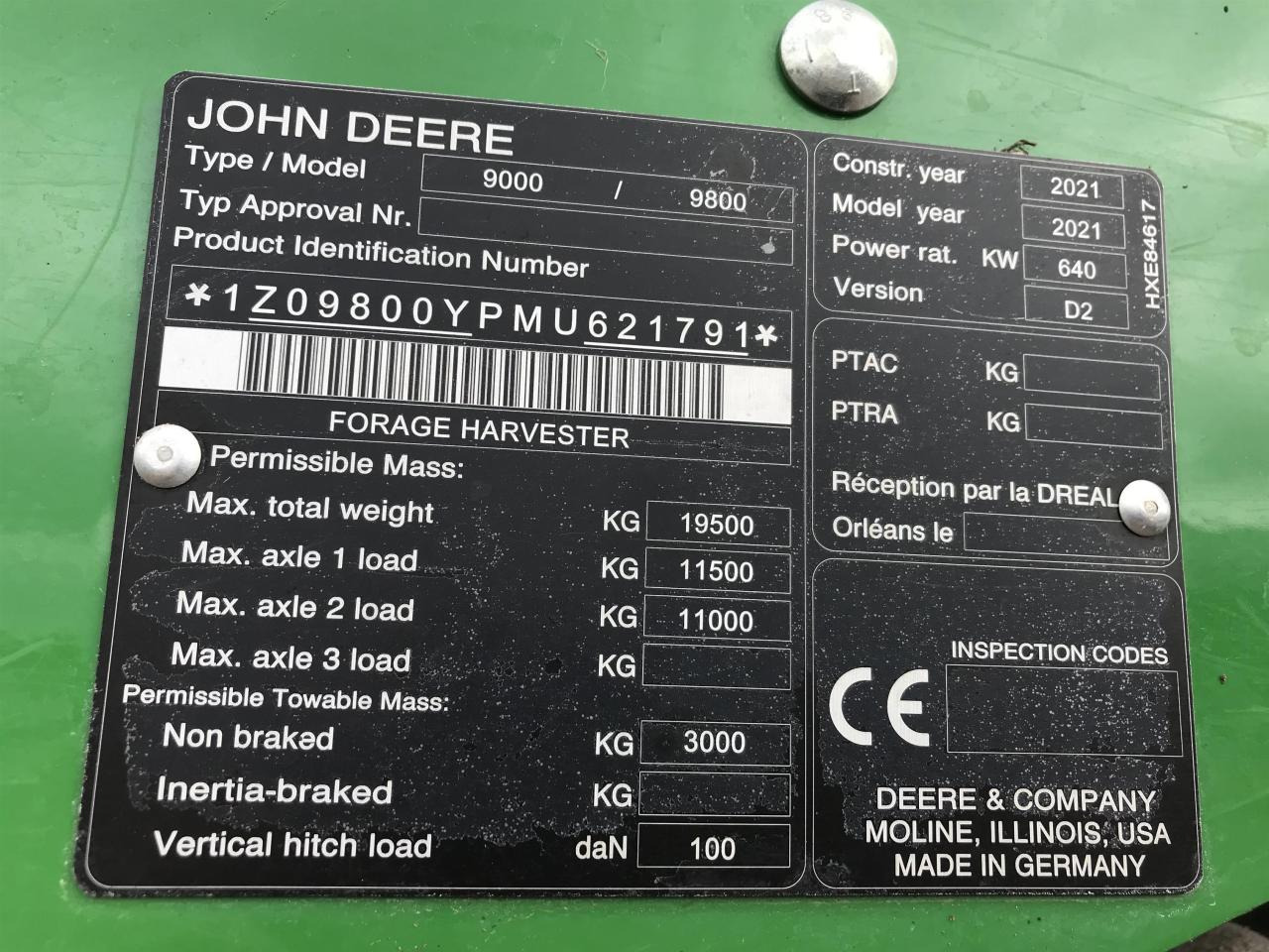 Lopbarības kombains John Deere 9800i: foto 12