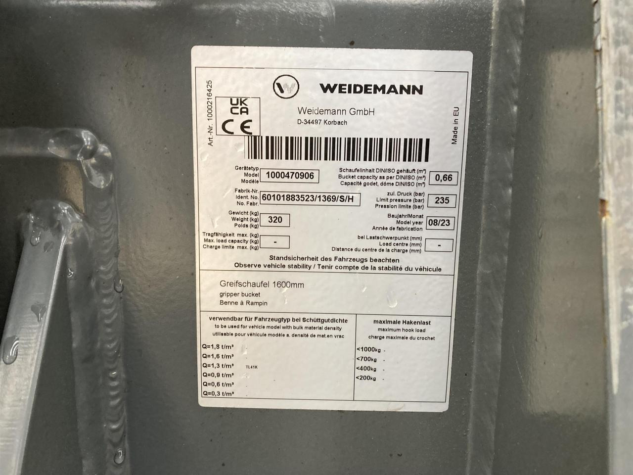 Kramer 1600 mm Silagebeißschaufel - Frontālais iekrāvējs: foto 5 Kramer 1600 mm Silagebeißschaufel - Frontālais iekrāvējs: foto 5