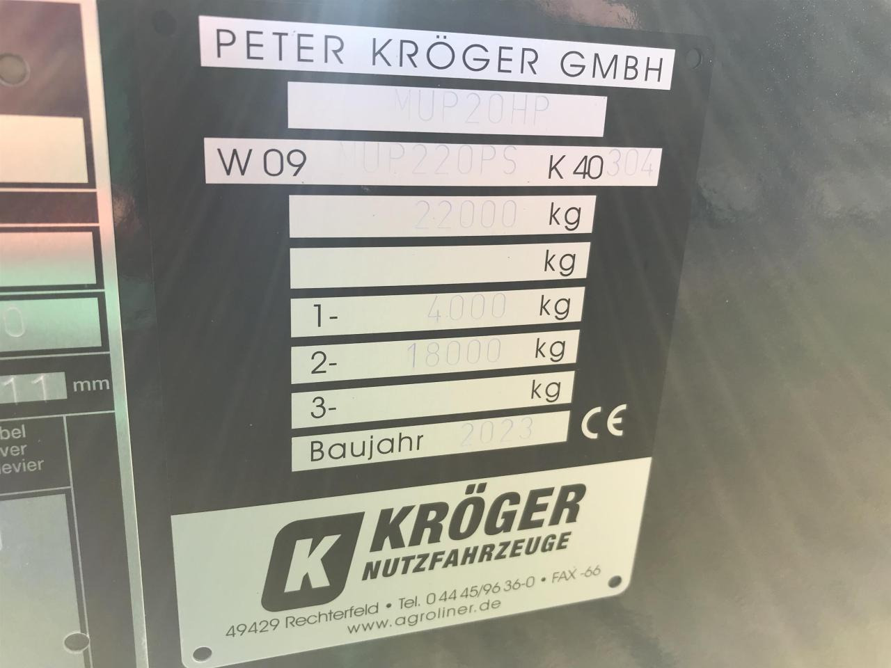 Bezceļu pašizgāzējs Kröger MUP 20 HP: foto 10