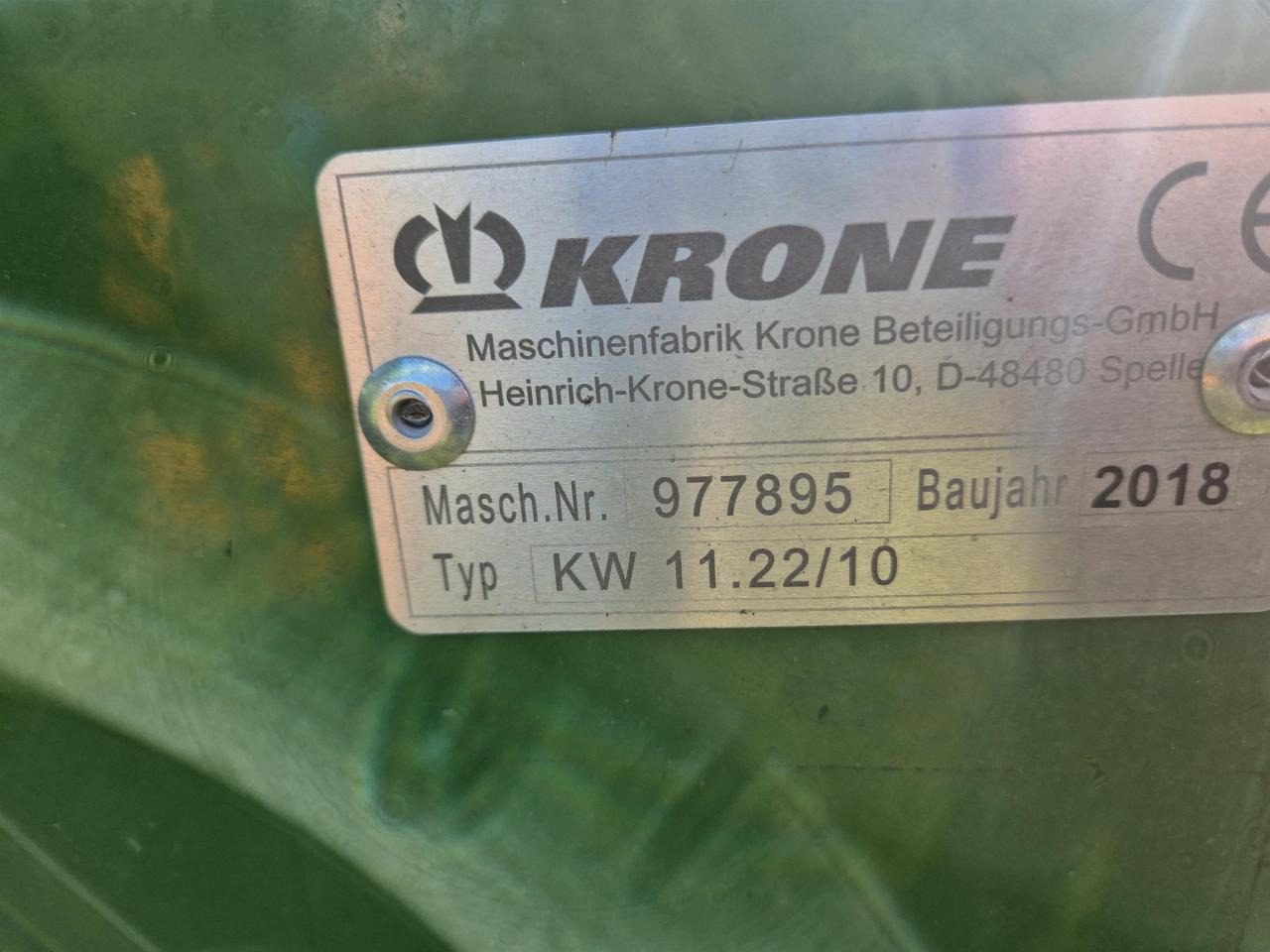 Krone KW 11.22 - Vālotājs/ Ārdītājs: foto 2 Krone KW 11.22 - Vālotājs/ Ārdītājs: foto 2
