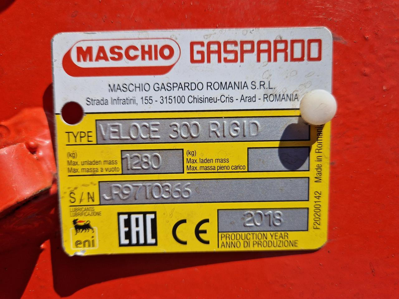 Disku ecēša Maschio Veloce 300 Rigid: foto 9