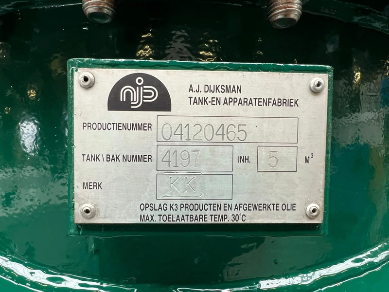 A.J. Dijksman KIWA 5000 liter Dieseltank as New - Uzglabāšanas tvertne: foto 3 A.J. Dijksman KIWA 5000 liter Dieseltank as New - Uzglabāšanas tvertne: foto 3