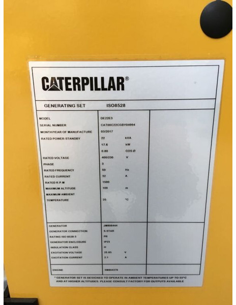 Caterpillar C2.2 22 kVA Silent generatorset New - Elektroģenerators: foto 4 Caterpillar C2.2 22 kVA Silent generatorset New - Elektroģenerators: foto 4