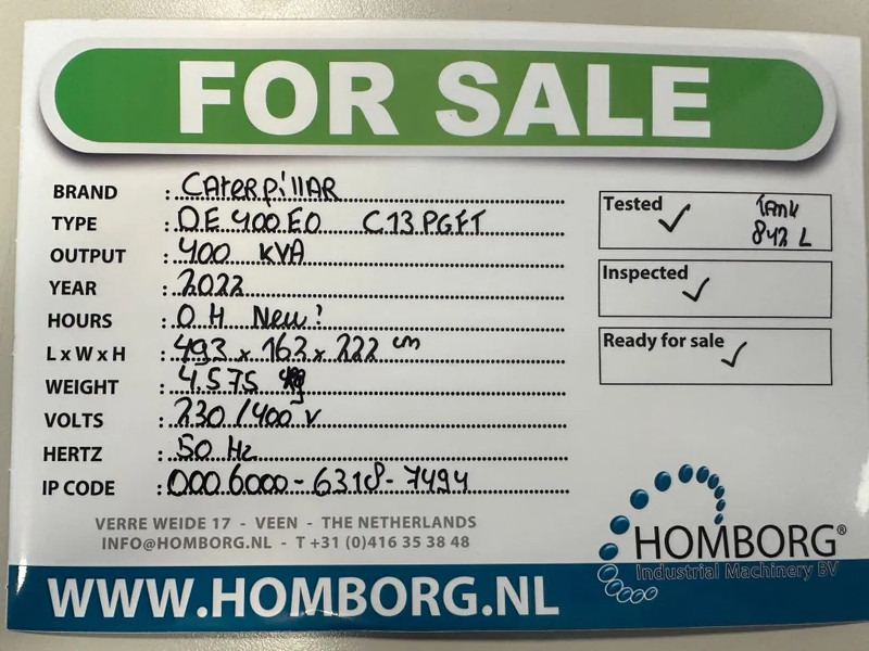 Caterpillar DE400E0 C13 PGFT 400 kVA Silent Generatorset CAT New ! - Elektroģenerators: foto 2 Caterpillar DE400E0 C13 PGFT 400 kVA Silent Generatorset CAT New ! - Elektroģenerators: foto 2