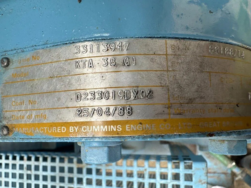 Elektroģenerators Cummins KTA 38 G1 Leroy Somer 800 kVA noodstroom generatorset as New ! 123 hours !: foto 6