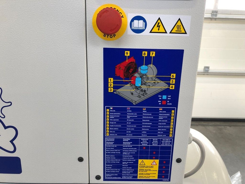 Jaunā Gaisa kompresors Fiac New Silver 10 / 300 Silent 7.5 kW 860 L / min 10 bar Elektrische Schroefcompressor met ketel: foto 9