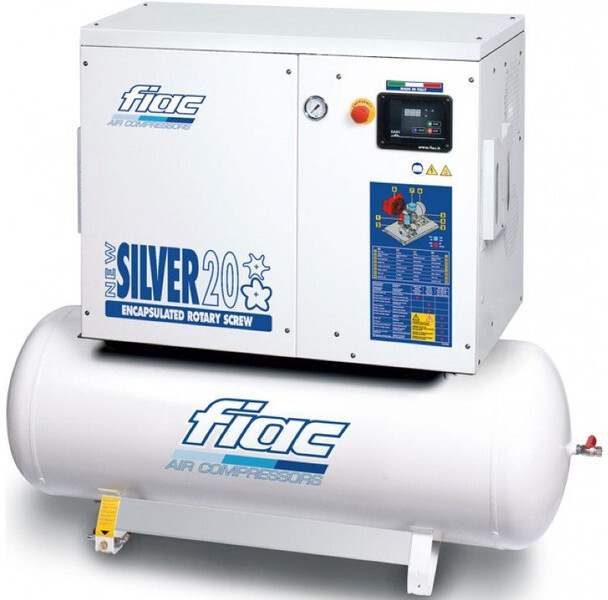 Fiac New Silver 20 / 300 Silent 15 kW 1900 L / min 10 Bar Elektrische Schroefcompressor met ketel - Gaisa kompresors: foto 1 Fiac New Silver 20 / 300 Silent 15 kW 1900 L / min 10 Bar Elektrische Schroefcompressor met ketel - Gaisa kompresors: foto 1