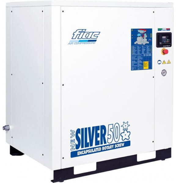 Fiac New Silver 50 Silent 37 kW 5000 L / min 10 Bar Elektrische Schroefcompressor - Gaisa kompresors: foto 1 Fiac New Silver 50 Silent 37 kW 5000 L / min 10 Bar Elektrische Schroefcompressor - Gaisa kompresors: foto 1