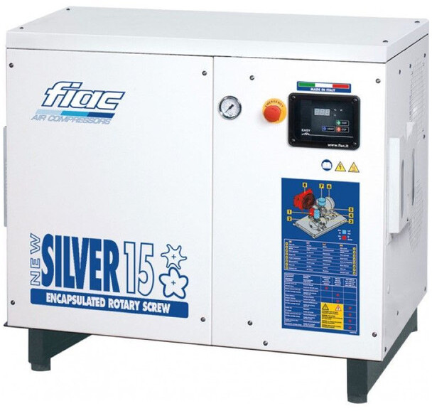Fiac NewSilver 15 1430 L / min 11 kW 10 Bar Elektrische Schroefcompressor Nieuw ! - Gaisa kompresors: foto 1 Fiac NewSilver 15 1430 L / min 11 kW 10 Bar Elektrische Schroefcompressor Nieuw ! - Gaisa kompresors: foto 1