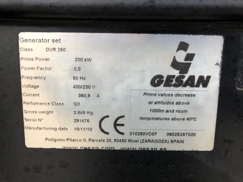 GESAN Volvo Stamford 250 kVA Supersilent Rental generatorset - Elektroģenerators: foto 5 GESAN Volvo Stamford 250 kVA Supersilent Rental generatorset - Elektroģenerators: foto 5
