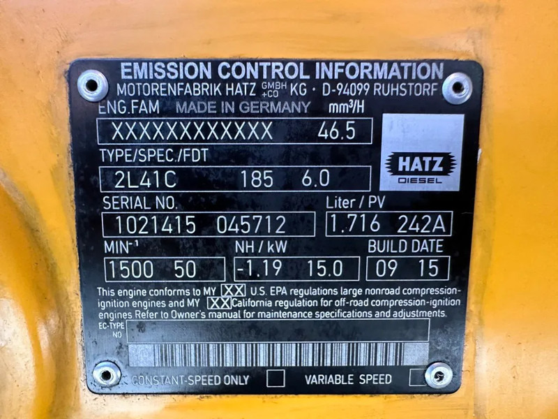 Hatz 2L41C Stamford 17.5 kVA Silentpack generatorset - Elektroģenerators: foto 4 Hatz 2L41C Stamford 17.5 kVA Silentpack generatorset - Elektroģenerators: foto 4
