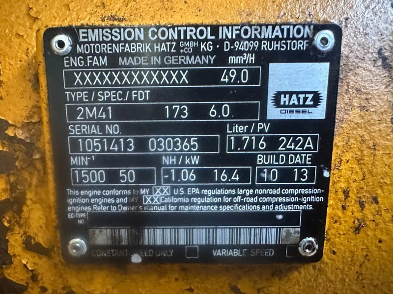 Hatz 2M41 Stamford 20 kVA generatorset - Elektroģenerators: foto 3 Hatz 2M41 Stamford 20 kVA generatorset - Elektroģenerators: foto 3