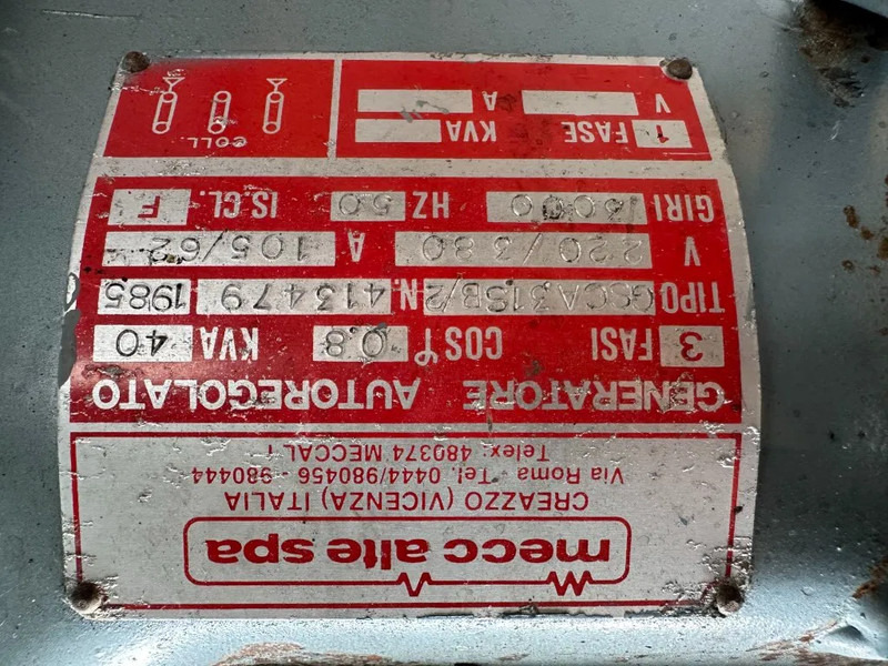 Hatz 3M40L Mecc Alte Spa 40 kVA generatorset ex Emergency ! 22 hours ! - Elektroģenerators: foto 5 Hatz 3M40L Mecc Alte Spa 40 kVA generatorset ex Emergency ! 22 hours ! - Elektroģenerators: foto 5