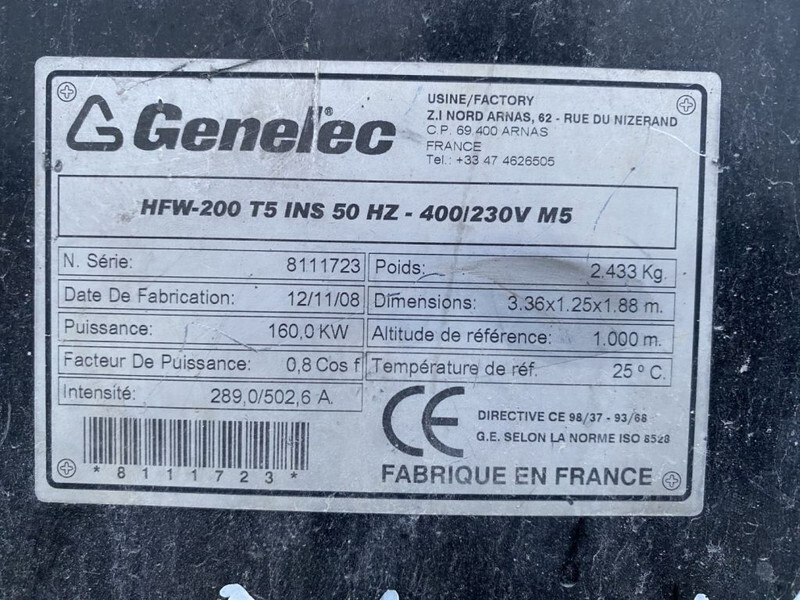 Himoinsa HFW 200 Iveco NEF 67 Stamford 200 kVA Silent generatorset - Elektroģenerators: foto 2 Himoinsa HFW 200 Iveco NEF 67 Stamford 200 kVA Silent generatorset - Elektroģenerators: foto 2