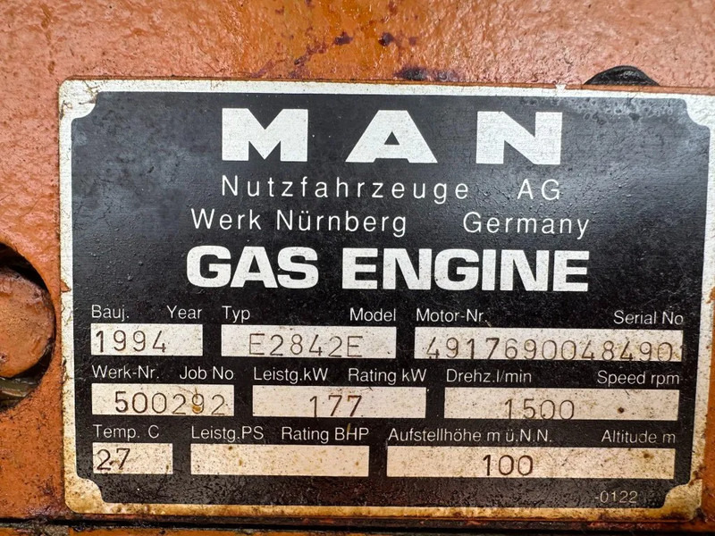 MAN E2842E Stamford 295 kVA gas WKK generatorset good condition ! - Elektroģenerators: foto 3 MAN E2842E Stamford 295 kVA gas WKK generatorset good condition ! - Elektroģenerators: foto 3